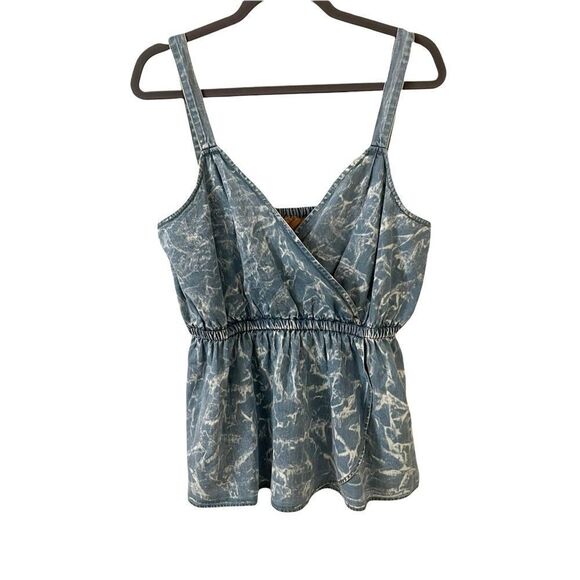 Anthropologie Chambray V-Neck Tank Porridge Large NWT - Picture 6 of 6